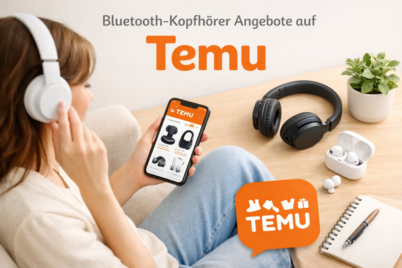 Bluetooth-Kopfhörer Angebote auf Temu entdecken