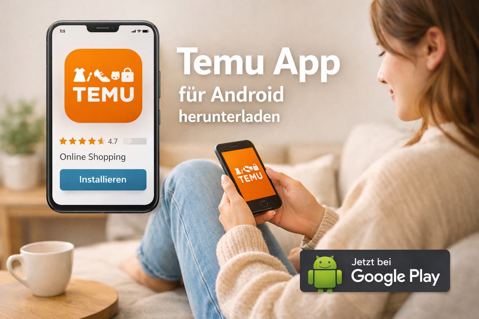 Temu App für Android herunterladen und smart einkaufen