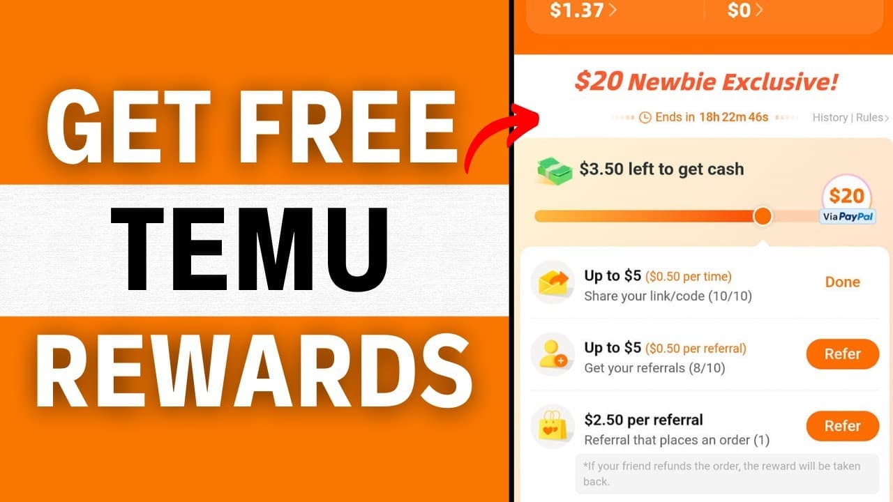 Wie man den Temu Bonus für neue Nutzer erhält