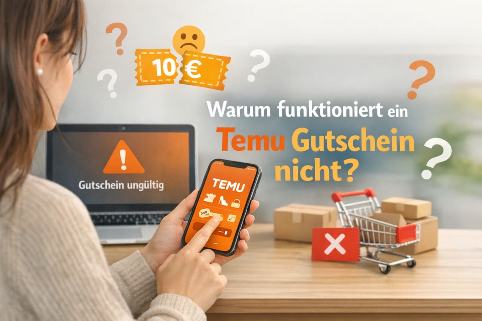 Warum funktioniert ein Temu Gutschein nicht richtig?