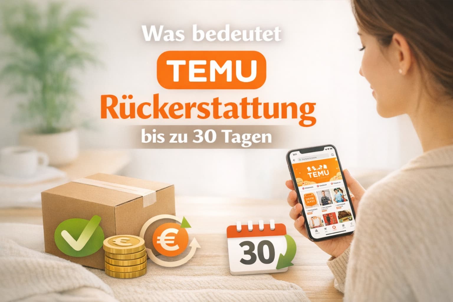 Was bedeutet Temu Rückerstattung bis zu 30 Tagen genau