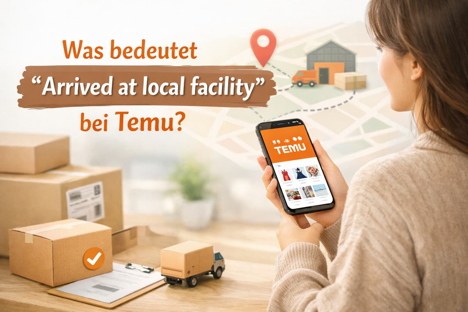 Was bedeutet „Arrived at local facility“ bei Temu wirklich?