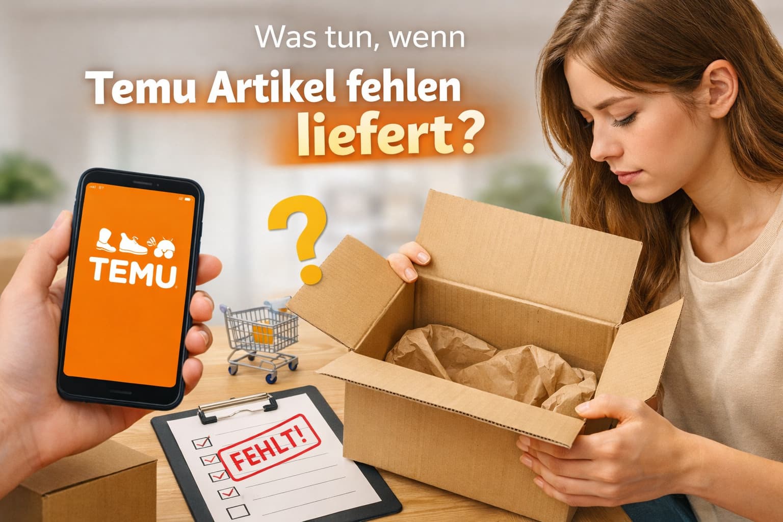 Was tun, wenn Temu Artikel fehlen liefert – Lösungen