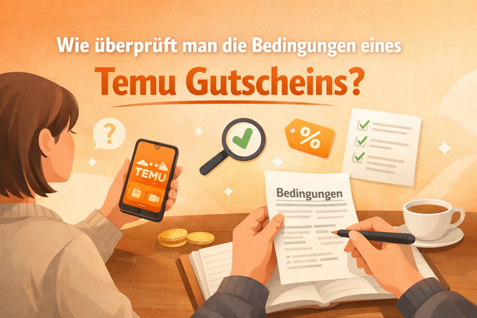 Wie überprüft man die Bedingungen eines Temu Gutscheins richtig